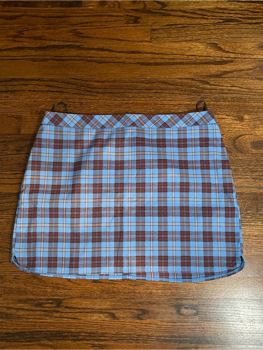 Primark Blue and Brown Plaid Mini Skirt